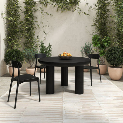 Moes Home - Kent Outdoor Dining Chair Black - Set of 2 - QX-1017-02 view 8