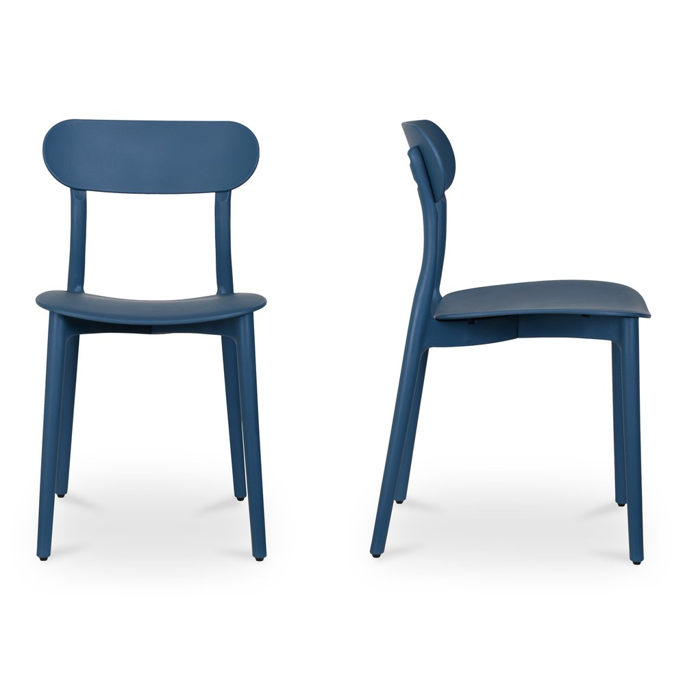 Moes Home - Kent Outdoor Dining Chair Navy - Set of 2 - QX-1017-46 view 4