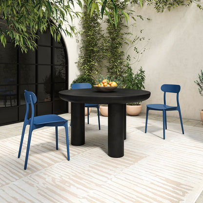 Moes Home - Kent Outdoor Dining Chair Navy - Set of 2 - QX-1017-46 view 9