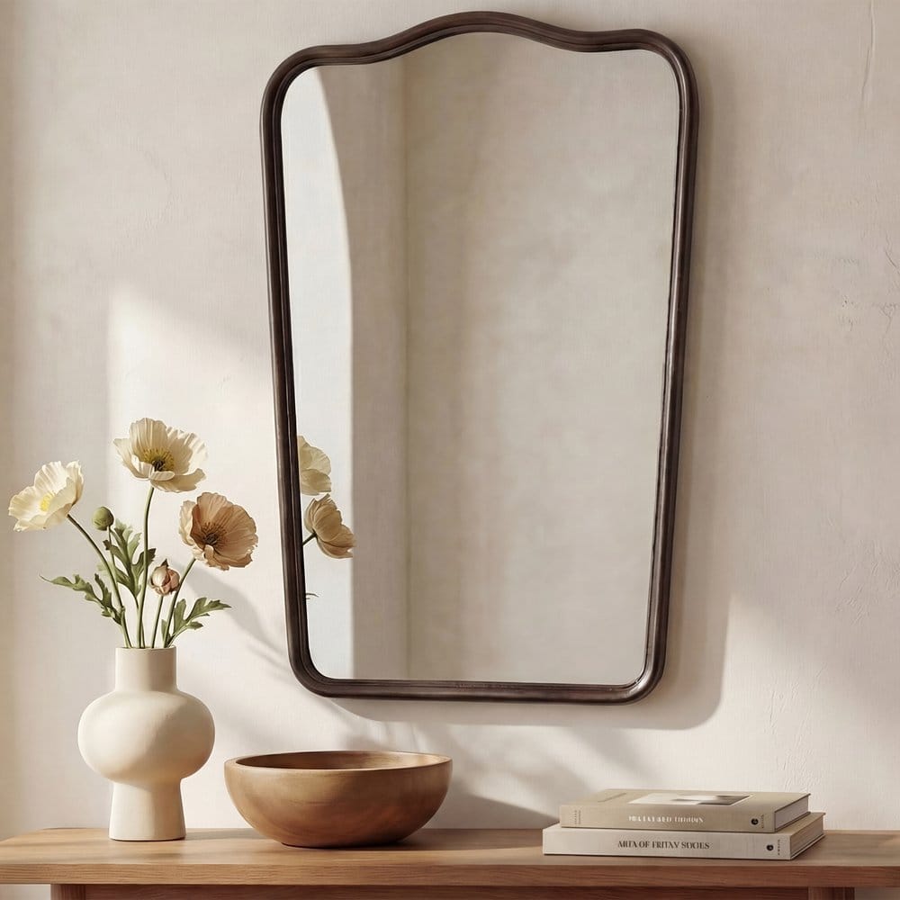 Moes Home - Keyes Mirror Blackened Bronze Cast Aluminum - QK-1034-31 view 4