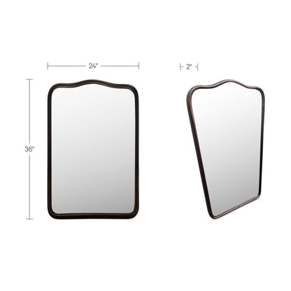 Moes Home - Keyes Mirror Blackened Bronze Cast Aluminum - QK-1034-31 view 5