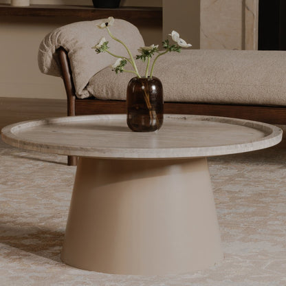 Moes Home - Kimberley Coffee Table White Marble - GK-1138-18-0 view 5