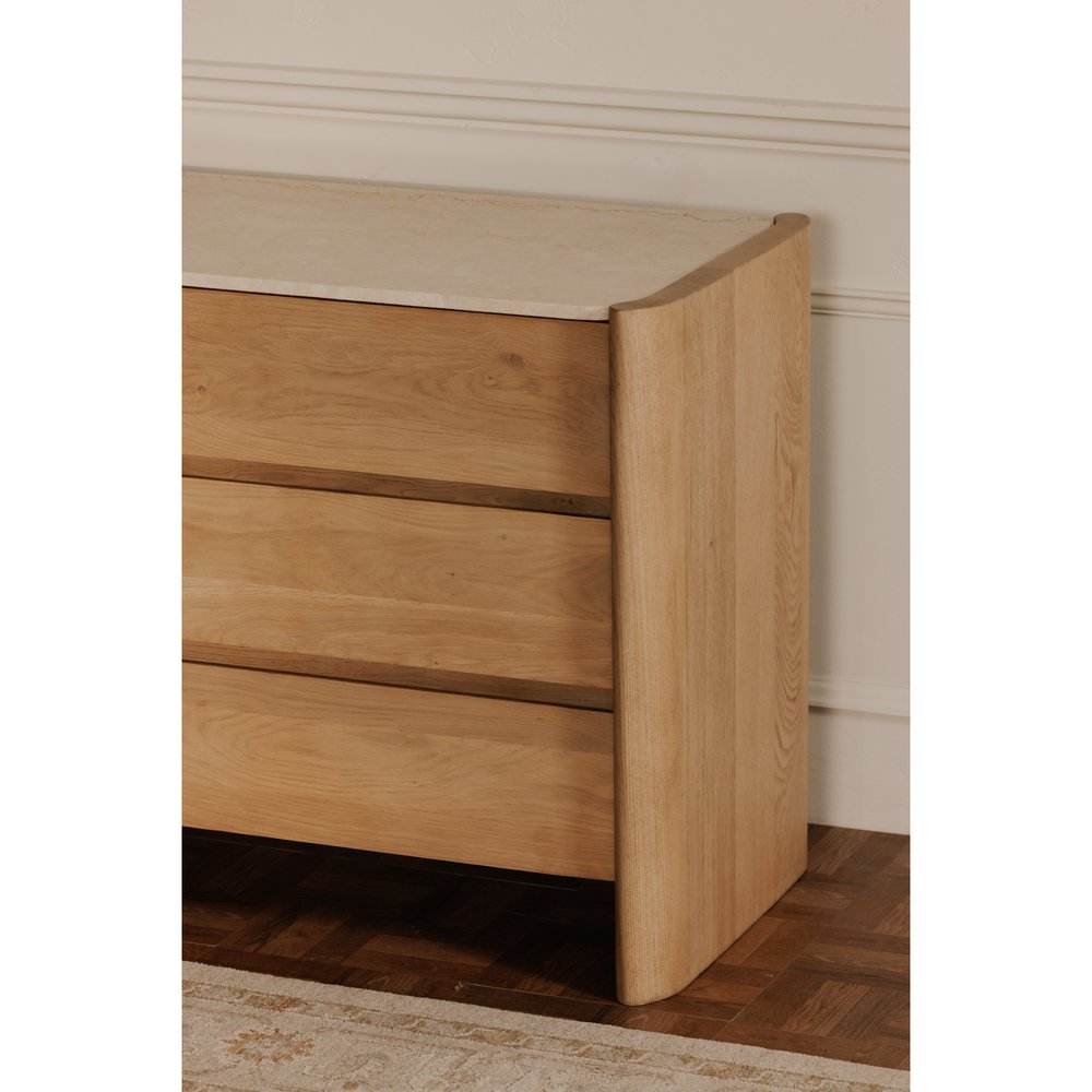 Moes Home - Lane 6 Drawer Dresser Natural - RP-1069-24 view 9