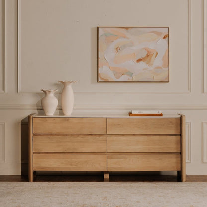 Moes Home - Lane 6 Drawer Dresser Natural - RP-1069-24 view 10