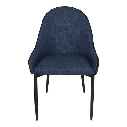 Moes Home - Lapis Dining Chair Dark in Blue (Set of 2) - UU-1001-26 veiw 1
