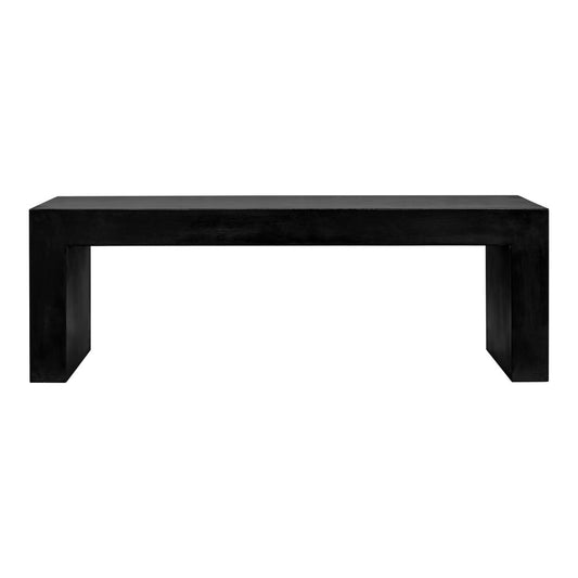 Moes Home - Lazarus Outdoor Bench in Black - BQ-1005-02 veiw 1