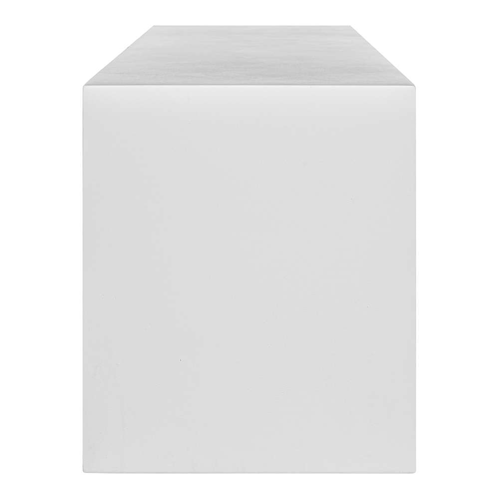 Moes Home - Lazarus Outdoor Bench White - BQ-1005-18 veiw 3