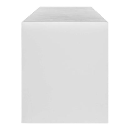 Moes Home - Lazarus Outdoor Bench White - BQ-1005-18 veiw 3