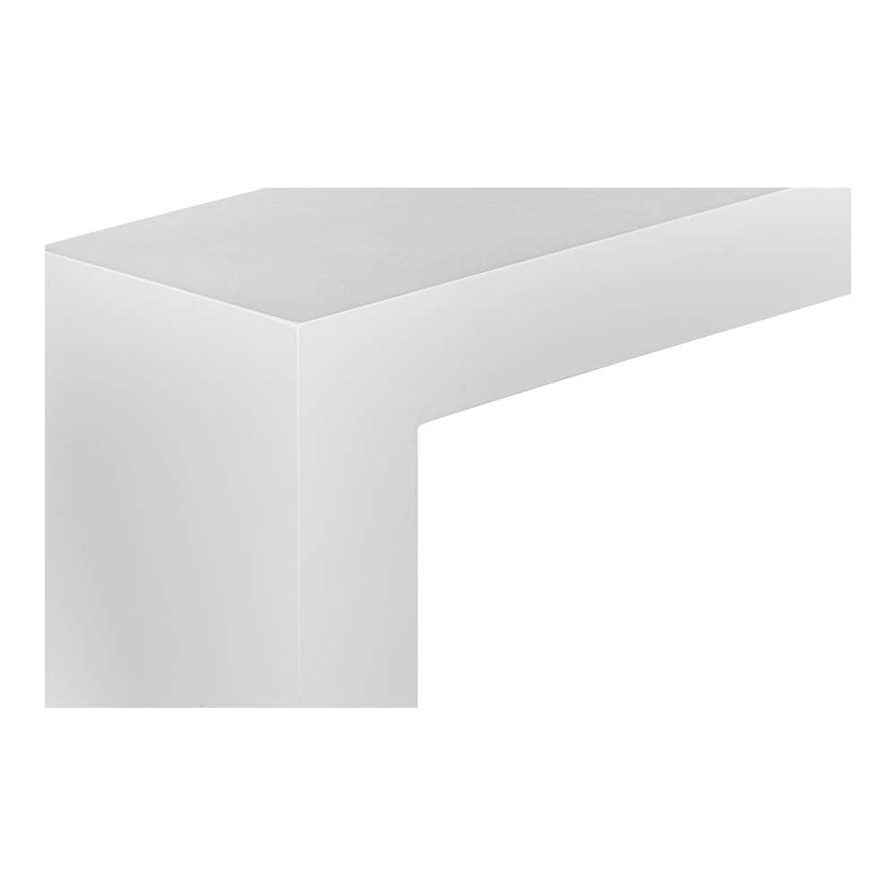 Moes Home - Lazarus Outdoor Bench White - BQ-1005-18 veiw 5