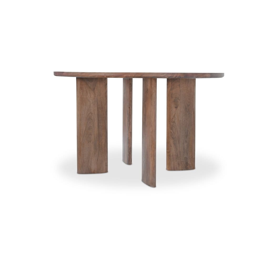 Moes Home - Lia Round Dining Table Dark Brown - DR-1332-20 view 4
