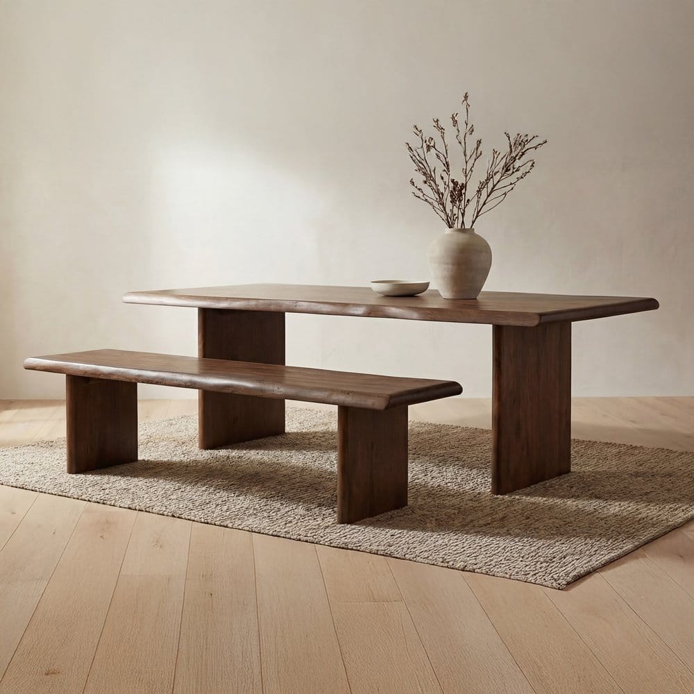 Moes Home - Lila Dining Bench Small Brown - BB-1038-03-0 view 8