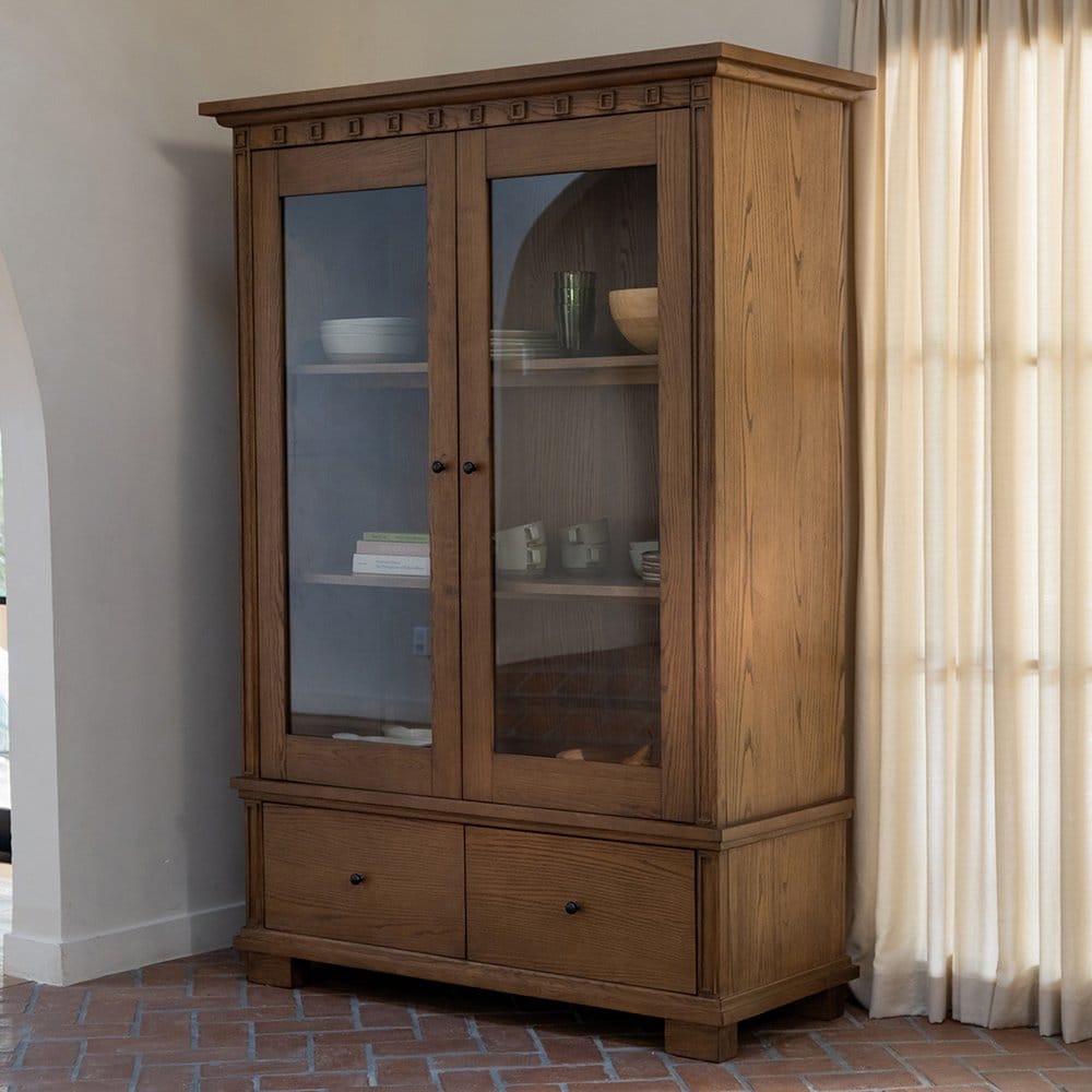 Moes Home - Lillian Tall Cabinet Brown - EM-1018-03-0 view 13