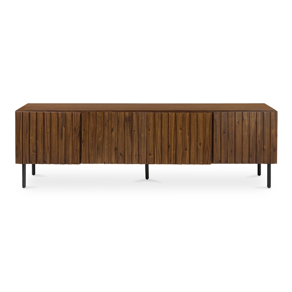 Moes Home - Lincoln Media Cabinet Brown - JU-1011-03 view 2