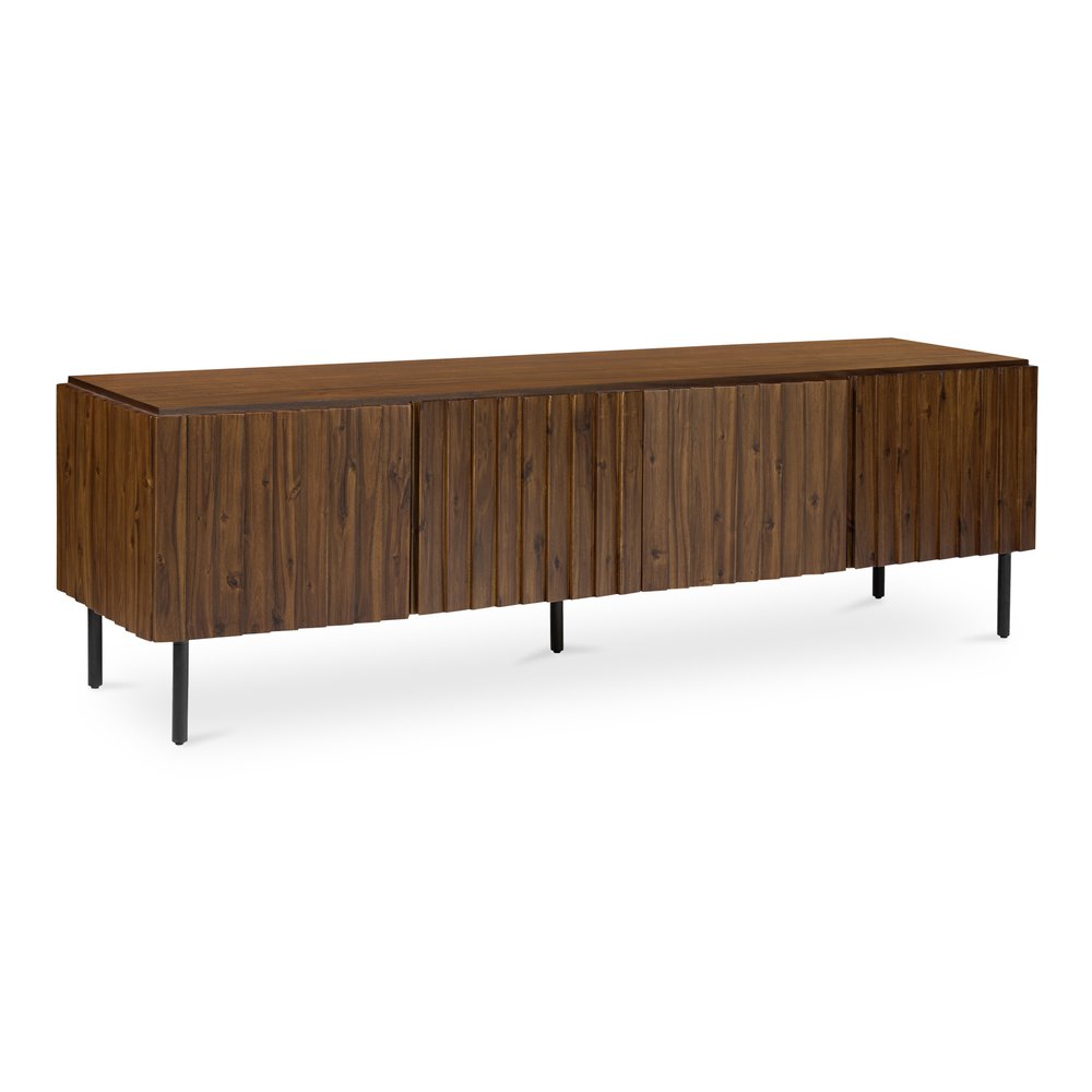 Moes Home - Lincoln Media Cabinet Brown - JU-1011-03 view 3