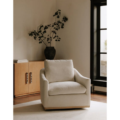 Moes Home - Linden Swivel Chair Soft Beige - KQ-1029-34-USA view 3