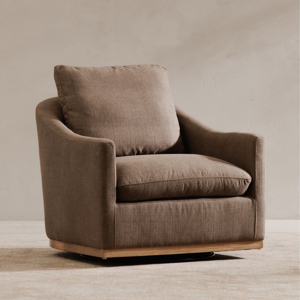 Moes Home - Linden Swivel Chair Soft Taupe - KQ-1029-39-USA view 10
