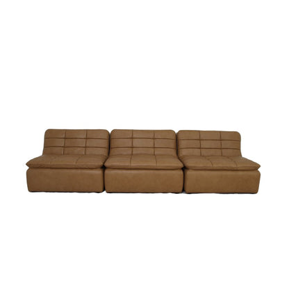 Moes Home - Lino Armless Modular Sofa Tan Leather - XQ-1028-40 view 1