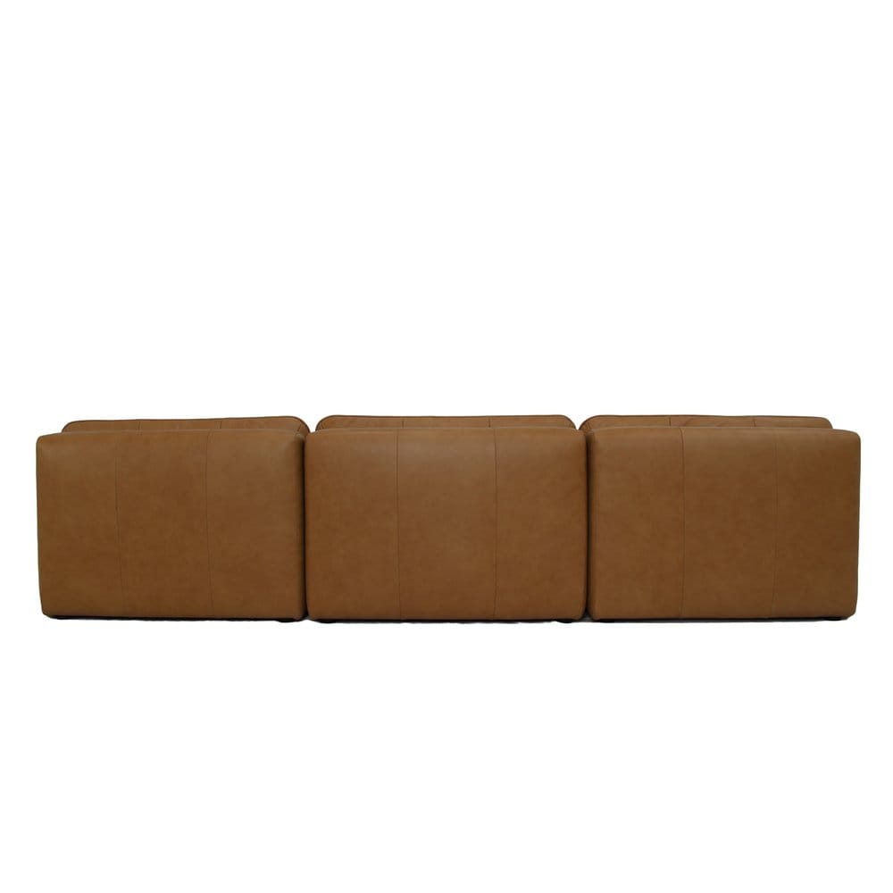 Moes Home - Lino Armless Modular Sofa Tan Leather - XQ-1028-40 view 4