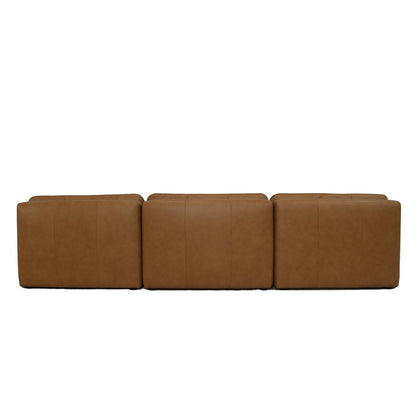 Moes Home - Lino Armless Modular Sofa Tan Leather - XQ-1028-40 view 4