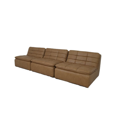 Moes Home - Lino Armless Modular Sofa Tan Leather - XQ-1028-40 view 5