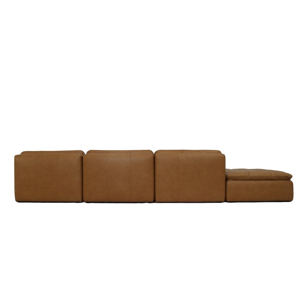 Moes Home - Lino Lounge Modular Sectional Tan Leather - XQ-1029-40 view 5