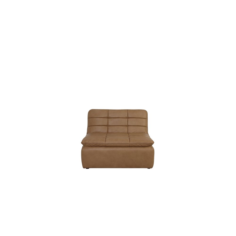Moes Home - Lino Slipper Chair Tan Leather - XQ-1026-40 view 2
