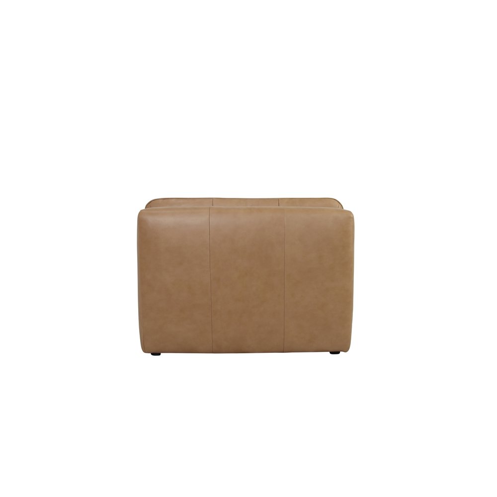 Moes Home - Lino Slipper Chair Tan Leather - XQ-1026-40 view 4