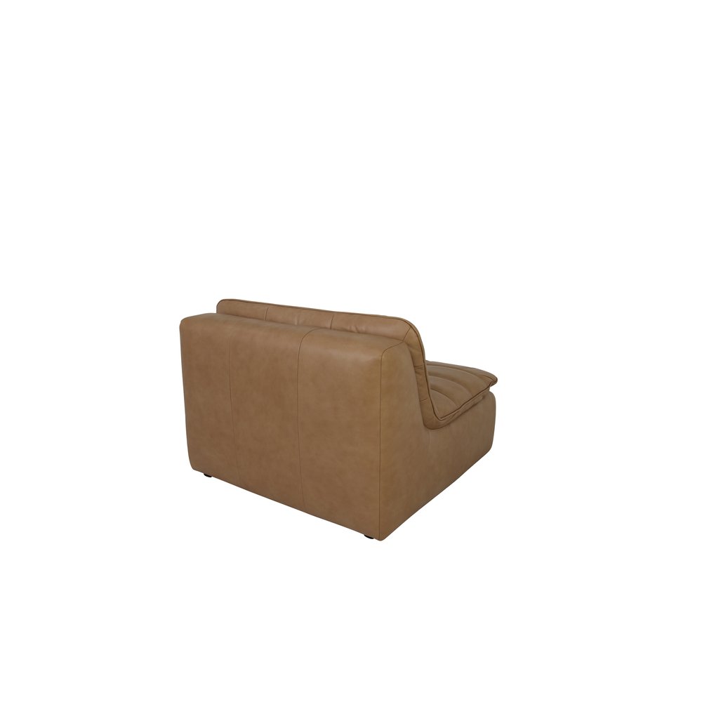 Moes Home - Lino Slipper Chair Tan Leather - XQ-1026-40 view 5