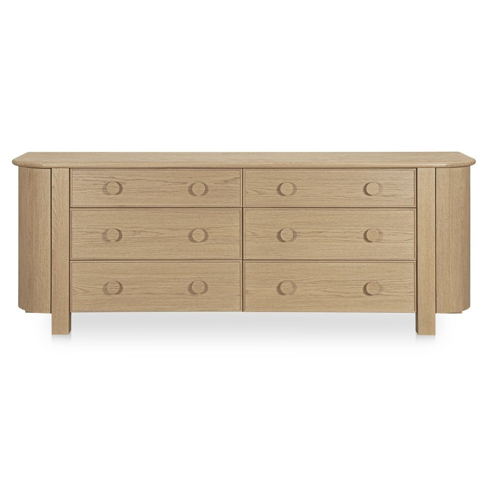 Moes Home - Loren 6 Drawer Dresser Natural - EF-1018-24 view 1