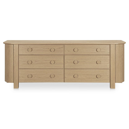 Moes Home - Loren 6 Drawer Dresser Natural - EF-1018-24 view 2