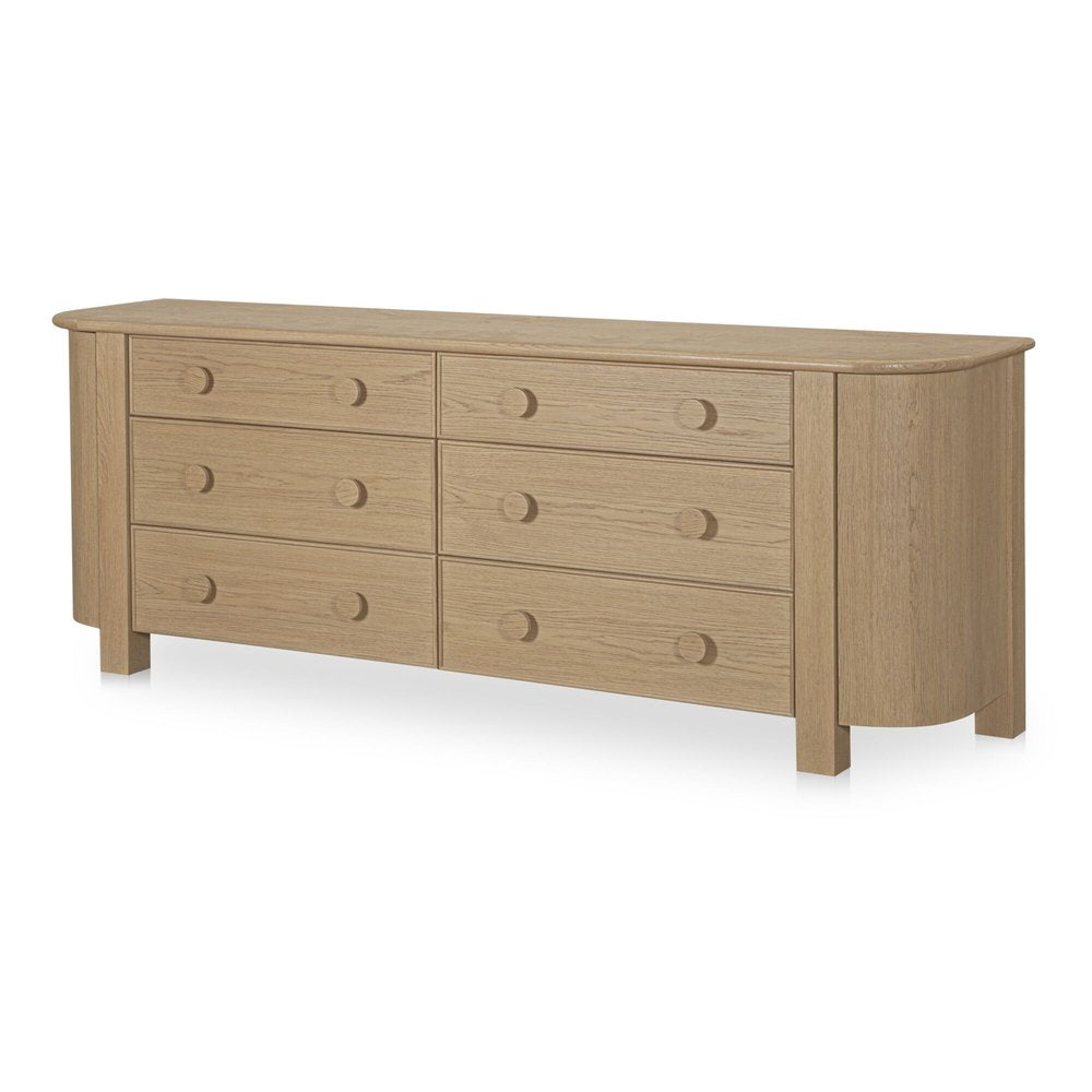 Moes Home - Loren 6 Drawer Dresser Natural - EF-1018-24 view 7