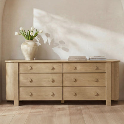 Moes Home - Loren 6 Drawer Dresser Natural - EF-1018-24 view 11
