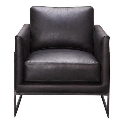 Moes Home - Luxe Club Chair in Black - PK-1082-02 veiw 1