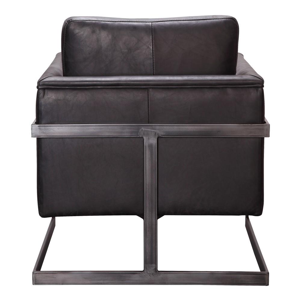 Moes Home - Luxe Club Chair in Black - PK-1082-02 veiw 3