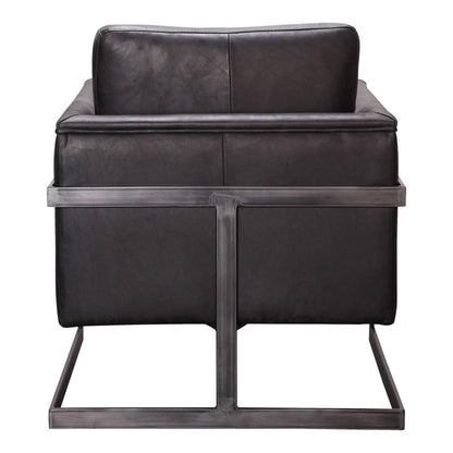 Moes Home - Luxe Club Chair in Black - PK-1082-02 veiw 3