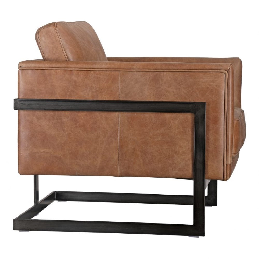 Moes Home - Luxley Club Chair in Cappuccino - PK-1082-14 veiw 3