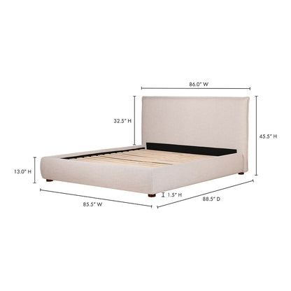 Moes Home - Luzon King Bed in Light Grey - RN-1130-40-0 veiw 10
