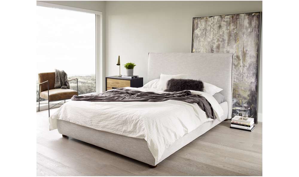Moes Home - Luzon Queen Bed in Light Grey - RN-1129-40-0 veiw 6