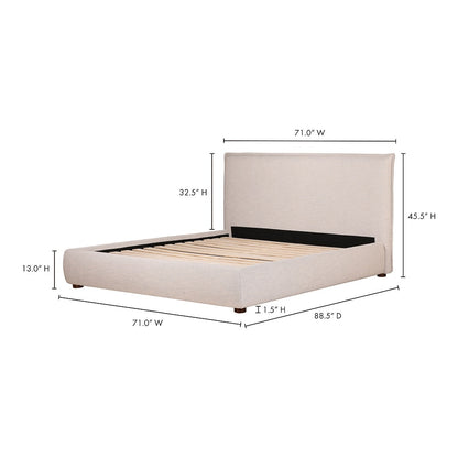 Moes Home - Luzon Queen Bed in Light Grey - RN-1129-40-0 veiw 12
