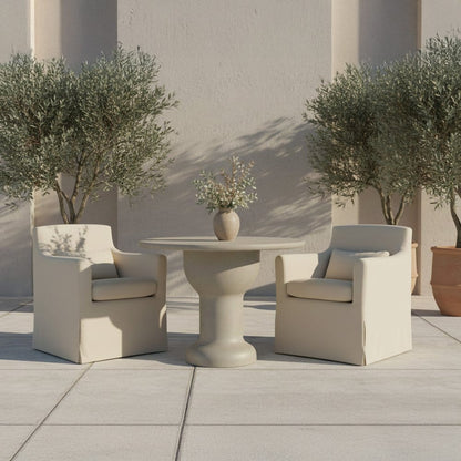 Moes Home - Lydia Outdoor Slipcover Dining Chair Cream - VV-1019-05 view 8
