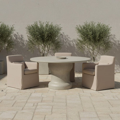 Moes Home - Lydia Outdoor Slipcover Dining Chair Light Brown - VV-1019-21 view 8