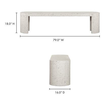 Moes Home - Lyon Outdoor Bench - JK-1002-29 veiw 6