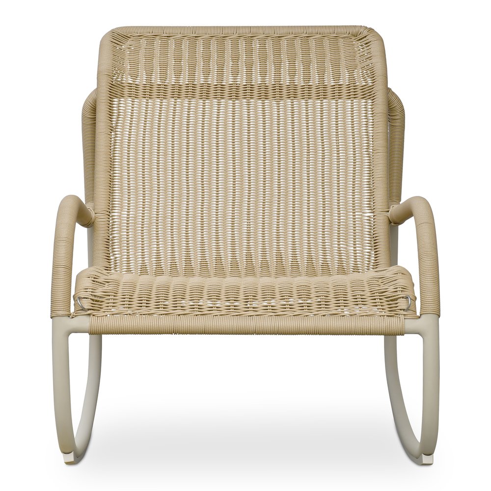Moes Home - Lyra Outdoor Rocking Chair Beige - GE-1002-34 view 2
