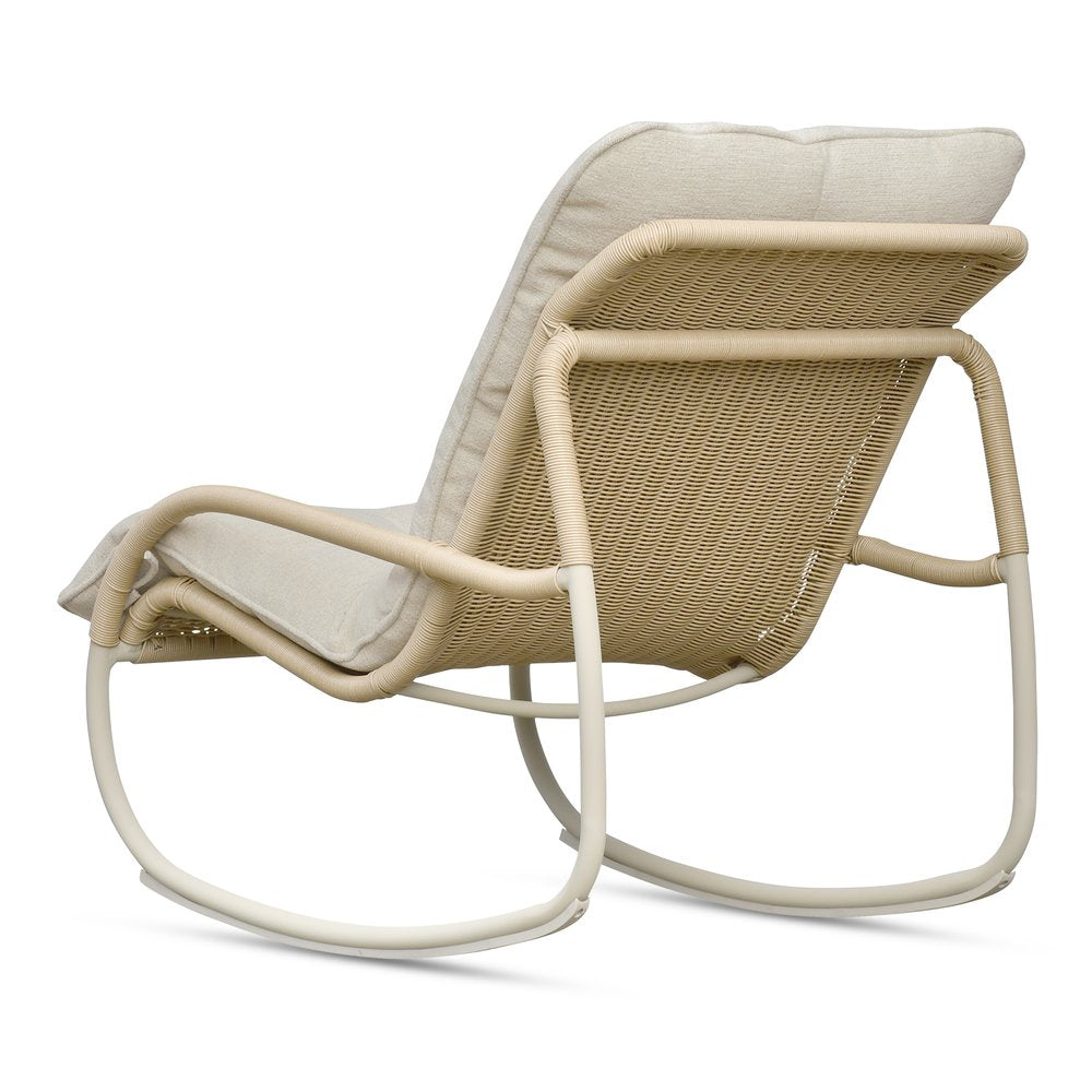 Moes Home - Lyra Outdoor Rocking Chair Beige - GE-1002-34 view 3