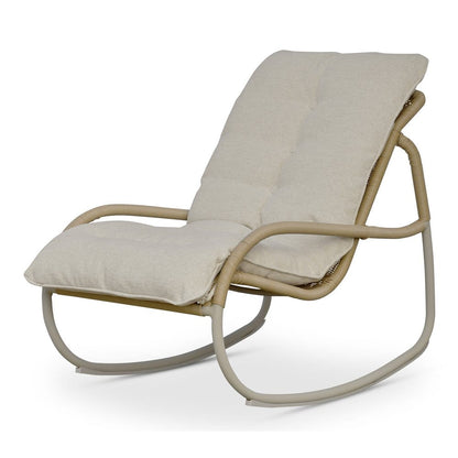 Moes Home - Lyra Outdoor Rocking Chair Beige - GE-1002-34 view 6