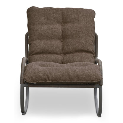 Moes Home - Lyra Outdoor Rocking Chair Brown - GE-1002-03 view 1