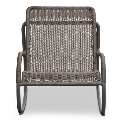 Moes Home - Lyra Outdoor Rocking Chair Brown - GE-1002-03 view 2