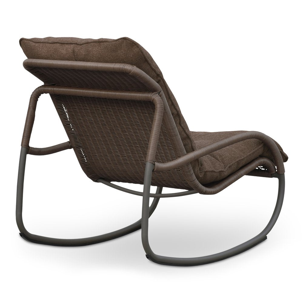 Moes Home - Lyra Outdoor Rocking Chair Brown - GE-1002-03 view 3
