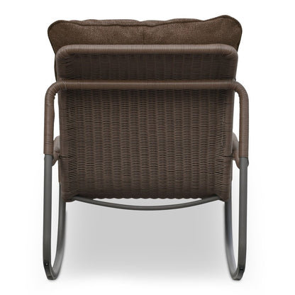 Moes Home - Lyra Outdoor Rocking Chair Brown - GE-1002-03 view 4