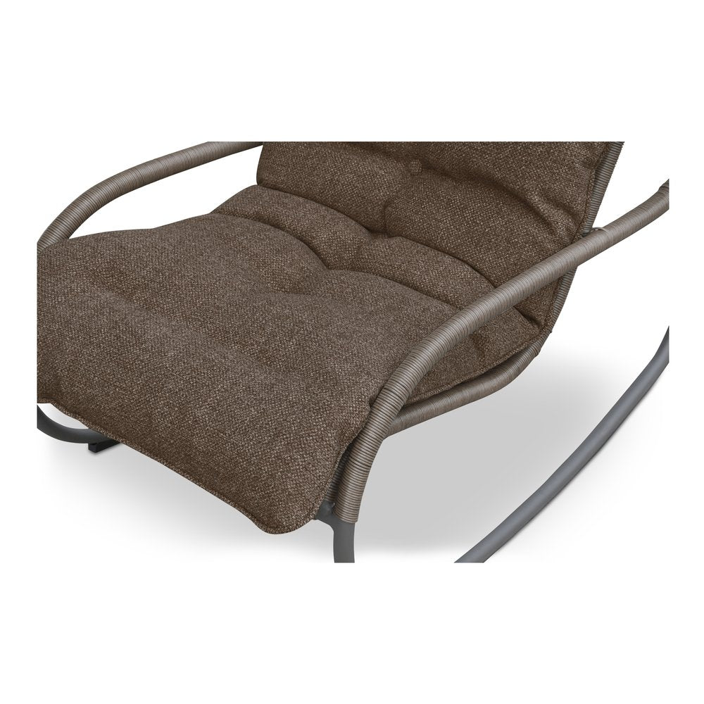 Moes Home - Lyra Outdoor Rocking Chair Brown - GE-1002-03 view 6
